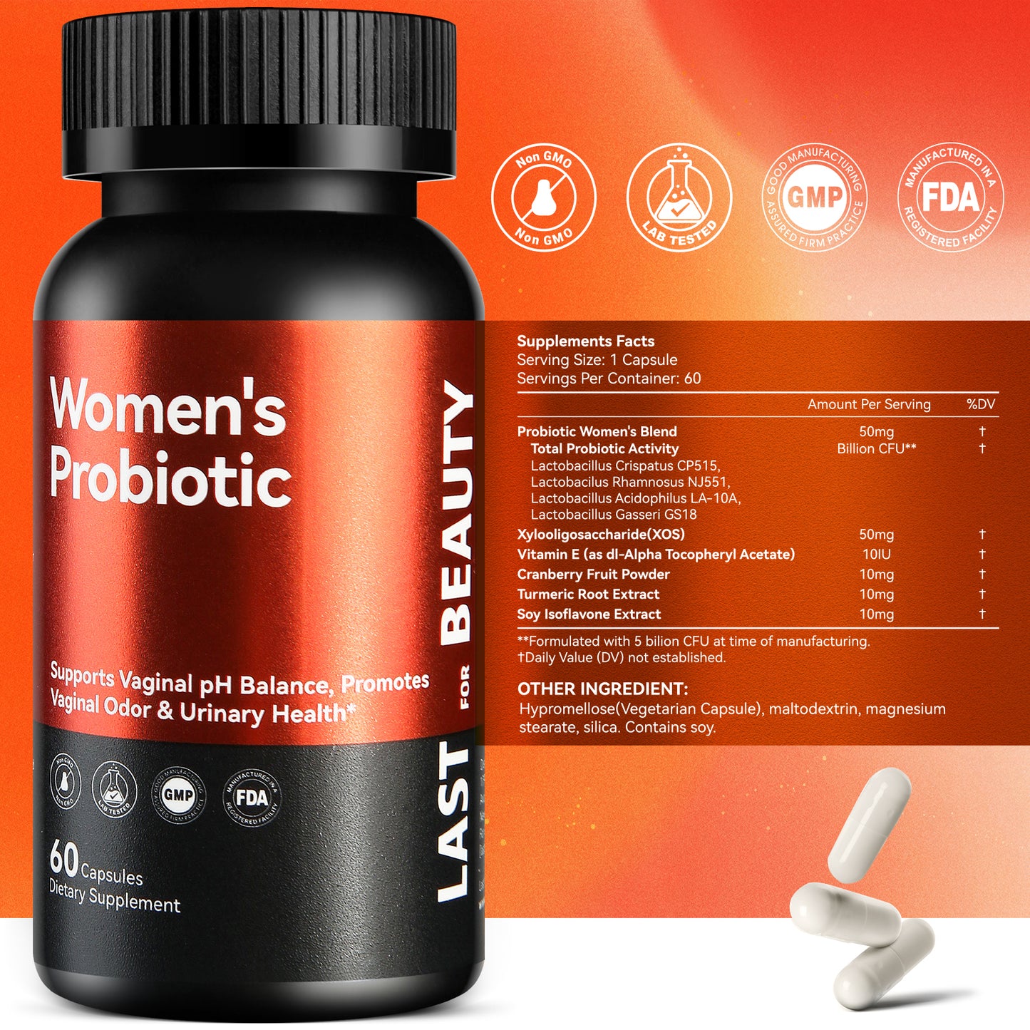 LAST FOR BEAUTY Women's Probiotic