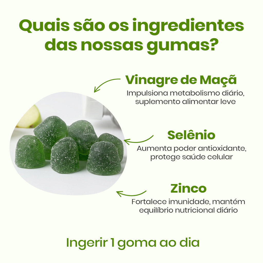 LAST VINEGAR GUMMY—SUPLEMENTO ALIMENTAR VINAGRE DE MACA - 30 GOMAS DE  2,5g