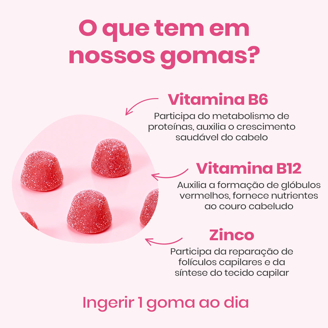 LAST HAIR GUMMY—SUPLEMENTO ALIMENTAR DE HAIR - 30 GOMAS DE  2,5g