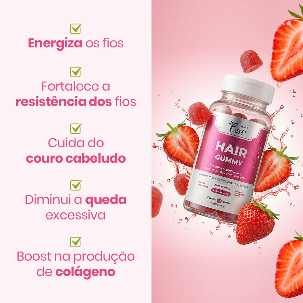 LAST HAIR GUMMY—SUPLEMENTO ALIMENTAR DE HAIR - 30 GOMAS DE  2,5g