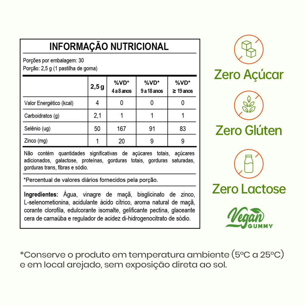LAST VINEGAR GUMMY—SUPLEMENTO ALIMENTAR VINAGRE DE MACA - 30 GOMAS DE  2,5g