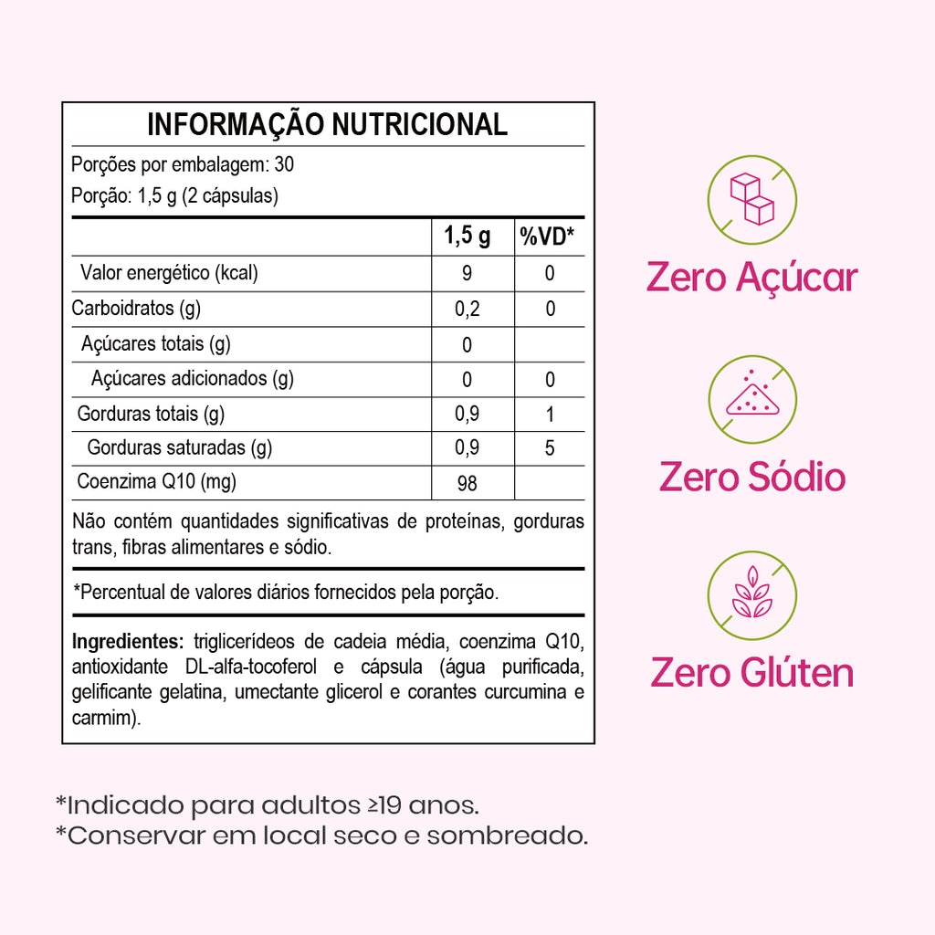 LAST COQ10 CAPSULES—SUPLEMENTO ALIMENTAR COENZIMA Q10 + TCM + VITAMINA E - 60 CÁPSULAS